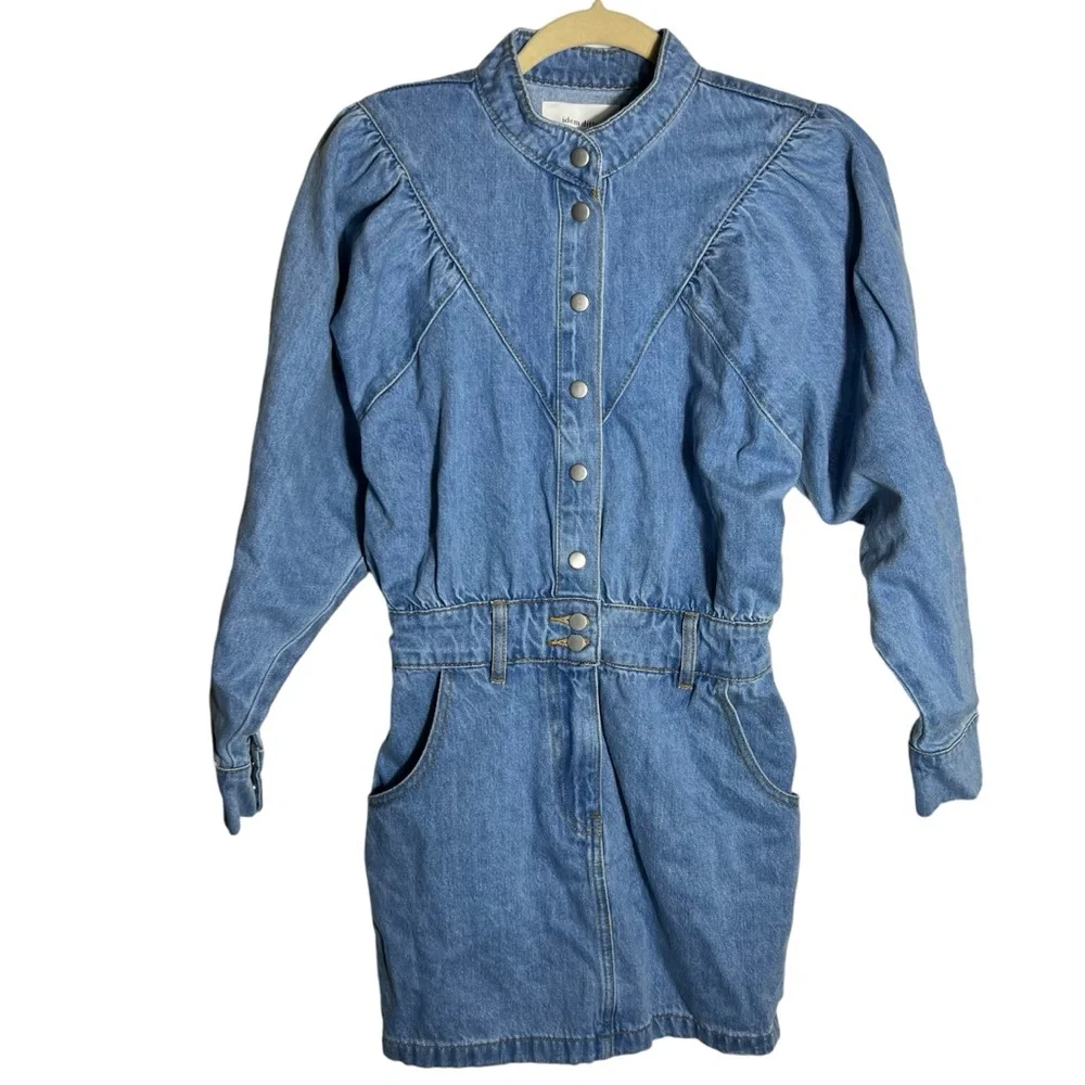 Idem Ditto Long Sleeve Denim Dress Size Small, NWT - Picture 2 of 15